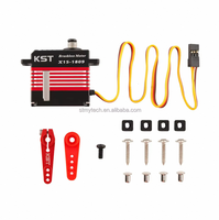 KST X15-1809 V8.0 24Kgf.cm 0.07sec Pièces d'avion RC HV Mini Servomoteur en alliage d'aluminium sans balais CC cyclique pour plateau de direction