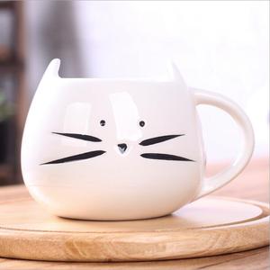 Venta al por mayor 16oz 450mL <span class=keywords><strong>Diseño</strong></span> personalizado Animal Cerámica Lindo Café Gato Taza - Product Image 3