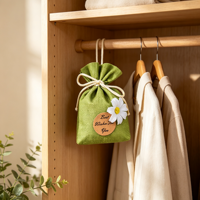 Pengharum Udara Sachet Wangi Kustom, Pengharum Mobil, Sachet Parfum Tradisional dengan Kantong Kain Linen