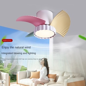 52" Modern LED Ceiling Fans <b>Lights</b> Reversible DC Motor <b>Remote</b> Control Customized Color Stainless Steel K9 Crystal 5-Year - Product Image 2