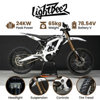 Moto électrique Surron Light Bee 2026 24 kW 72 V 35 Ah avec mode M personnalisé