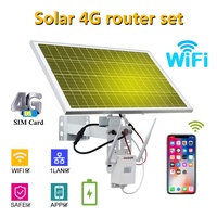 Router Inalámbrico Anxinshi CCTV Single Lan 3G 4G con Panel Solar