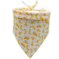 Accessoires de toilettage pour animaux de compagnie : Foulard en polyester à imprimé fruits pour chiens et chats, nœud papillon ajustable, bandana personnalisé