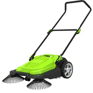 Wintools Workshop warehouse Industrial Manual Sweeper Hand Propelled Cleaning Machine for Home Garden and Truck