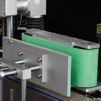 Applicateur d'étiquetage d'autocollant adhésif double face pour bouteilles en verre plates ovales carrées