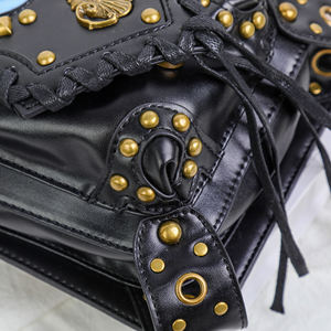 Personnalisé <span class=keywords><strong>de</strong></span> haute qualité souple PU <span class=keywords><strong>moto</strong></span> <span class=keywords><strong>jambe</strong></span> taille <span class=keywords><strong>sac</strong></span> pour hommes et femmes unisexe Steam Punk tactique épaule taille <span class=keywords><strong>sac</strong></span> - Product Image 6