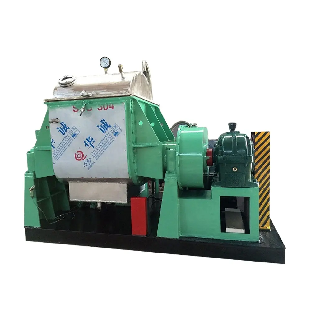 Earthenware ceramic kaolin porcelain clay mixing kneader machine With Extruder Screw Double Sigma Blade Mixer