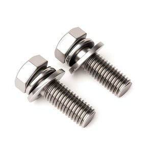 Tornillo de Cabeza Hexagonal Plana de Acero Inoxidable 304, Totalmente Roscado, Grado B, Nivel 8.8, GB9074.17, para Uso en Construcción - Product Image 1