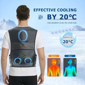 Chaleco con Ventilador, Traje de Aire Acondicionado, Chaleco Refrigerante para Hombre, Ropa de Verano para Exteriores con Ventilador - Product Image 2