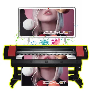 Zoomjet 경제 1.6m 1.8m 디지털 에코 솔벤트 프린터 플렉스 배너 비닐 스티커 인쇄