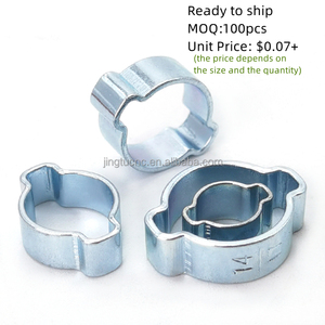 <span class=keywords><strong>Collier</strong></span> de serrage en acier sans paliers pour tuyau PEX, type O, à double oreilles, pour tube haute pression - Product Image 5