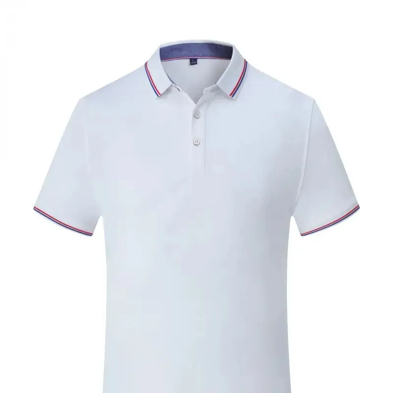 T-shirts polo en coton doux de haute pureté personnalisés polos anti-rides pour hommes avec logo