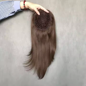 Op Maat Gemaakte Koffer Kleur Topper Visnetten Toupetje Nieuw Binnen Hoge Kwaliteit Duurzaam Maagdelijk Menselijk Haar Steil Haarstukje Spot - Product Image 2