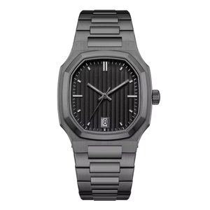 Fashion Design All <b>Black</b> 3d Wavy Dial Wristwatch Waterproof Uhren New Arrivals Men <b>Watches</b> Quartz Movement <b>Watch</b> - Product Image 1