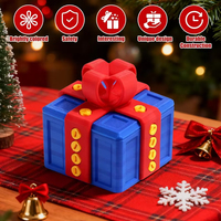 3D-Gedruckte Scherzgeschenkbox mit Schrauben, 8 cm Überraschungs-Geld-Puzzlebox, Lustiges Trick-Geschenk für Weihnachten, Halloween & Feiertage
