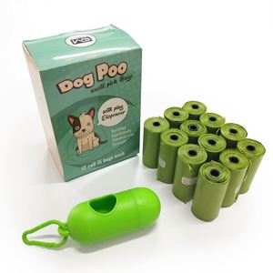 Sacs à déjections canines biodégradables en amidon de maïs, imprimés sur mesure, écologiques, avec porte-sac à déjections canines - Product Image 1