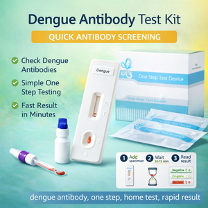 뎅기열 항체 신속 검사 카세트 |   원스텝 측면 흐름 장치 |   OEM 제조업체 - Product Image 1