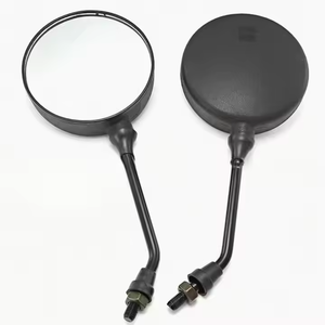 Repuestos de motocicleta Moto de plástico negro redondo para <span class=keywords><strong>Bajaj</strong></span> Boxer <span class=keywords><strong>CT100</strong></span> Espejo retrovisor - Product Image 1