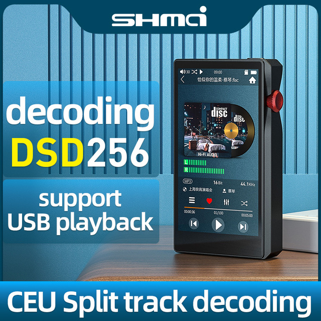 C8 HiFi MP3 Player with Bluetooth OTG USB Disk Lossless DSD High Resolution Digital Audio Music Player Support up to 1TB