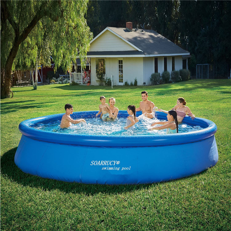 Piscine Gonflable épaissie Pour Jardin - 184L, Grande Taille, Idéale Pour Enfants Et Famille En été - 9