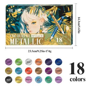 Marqueurs acryliques métalliques pour journaux DIY, cartes de vœux, <span class=keywords><strong>calligraphie</strong></span> et art <span class=keywords><strong>graffiti</strong></span> - Product Image 2