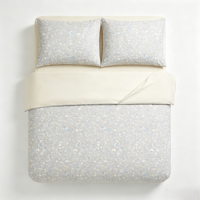 Ensemble de literie en microfibre imprimé et uni assorti, 4 pièces, vente en gros, taille Queen et King, pour les distributeurs de revente en gros