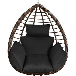 अंडे की कुर्सी कुशन फांसी की टोकरी हैममॉक सीट मोटी नरम तरतन अंडे की स्विंग चेयर पैड हेडरेस्ट पेटियो पोर्च आउटडोर - Product Image 1