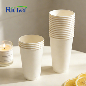 Vasos de Papel Kraft Rígidos Personalizados al por Mayor para Bebidas Calientes y Frías en Restaurantes y Cafeterías - Product Image 6