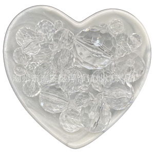 Acrylic Transparent Globe <b>Beads</b> 96 Facets Round For Jewelry Making DIY Accessories - Product Image 5