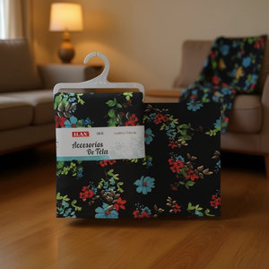 Accessorio in Tessuto Ilan 100cmx150cm con Stampa Floreale per Decorazione Casa - Product Image 2