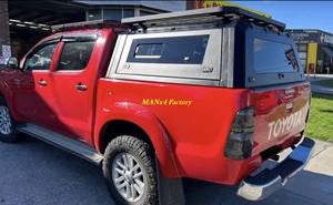 Camion de haut niveau en acier Topper Camper Shell Pickup Auvent pour <span class=keywords><strong>Toyota</strong></span> <span class=keywords><strong>Hilux</strong></span> avec fenêtres coulissantes <span class=keywords><strong>Pick</strong></span> <span class=keywords><strong>Up</strong></span> Trucks - Product Image 3