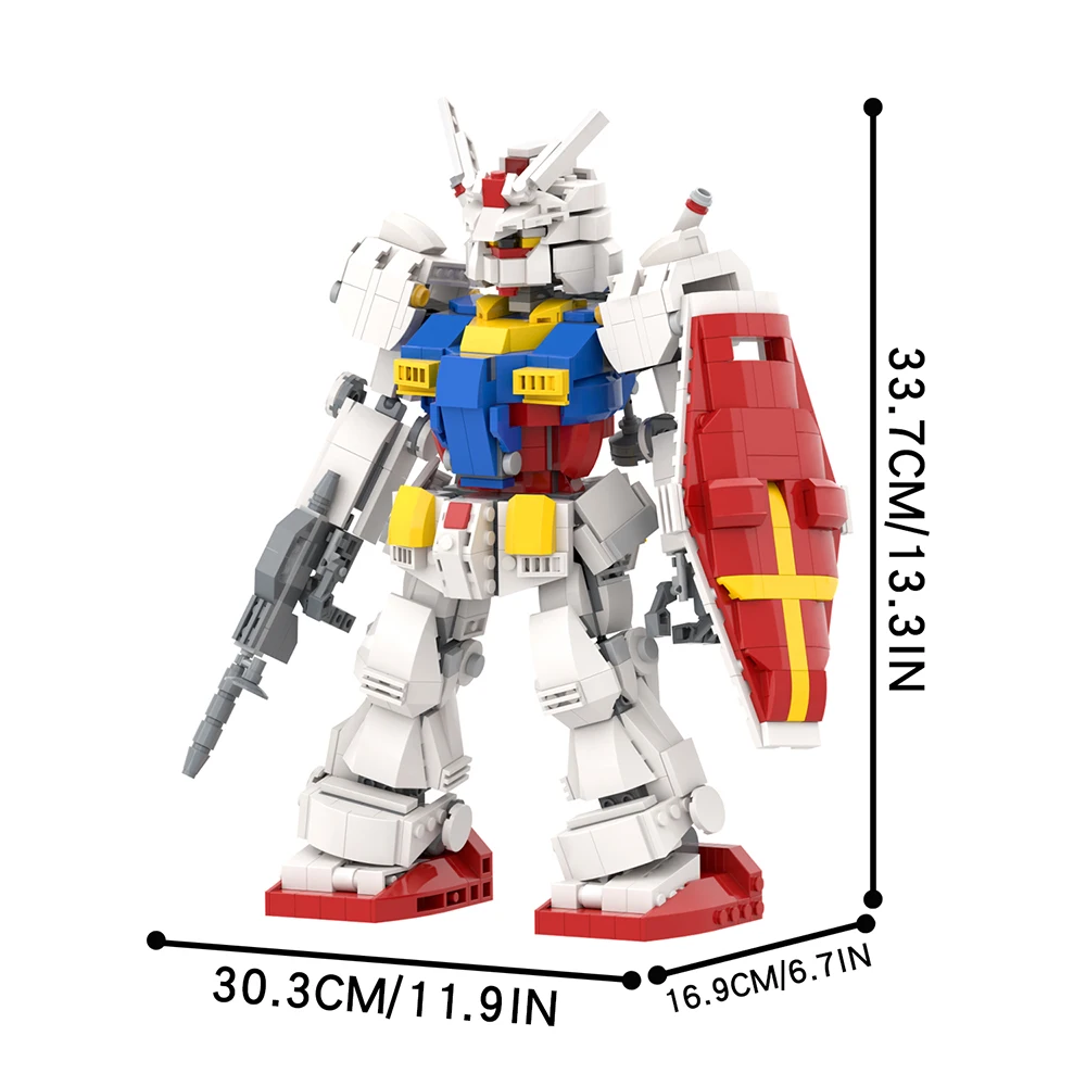 Gundam Mecha 複数セットまとめ売り Gundam RX-78-2 Creation MOOXI MOC1242 - Model Building Toy