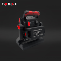 TOMAC Professional 35W 4000Lm Lampe de travail LED compatible avec plusieurs batteries pour Makita DeWalt Milwaukee Bosch Metabo Stanley Battery