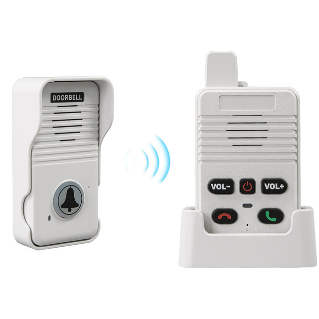 200 Meters Range Hand Free Two Way Wireless Doorbell Waterproof Home Apartment Intercom Factory Office Intercom System Doorbell