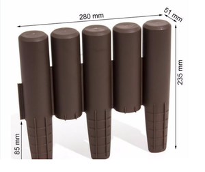 Clôture <span class=keywords><strong>de</strong></span> jardin en plastique imitation bois durable, bordure <span class=keywords><strong>de</strong></span> jardin, bordure <span class=keywords><strong>de</strong></span> clôture en PVC, panneau <span class=keywords><strong>de</strong></span> clôture à piquets, petite clôture <span class=keywords><strong>de</strong></span> jardin - Product Image 2