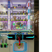 Machine à prix à double station à haute utilisation de l'espace, modèle Spin Orbit, commerciale, à monnayeur, pour centre de jeux