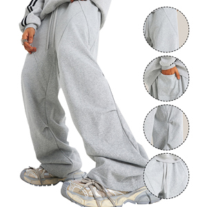 กางเกงขาตรงสำหรับผู้ชายกางเกงวิ่งแนวไฮสตรีท - Product Image 2