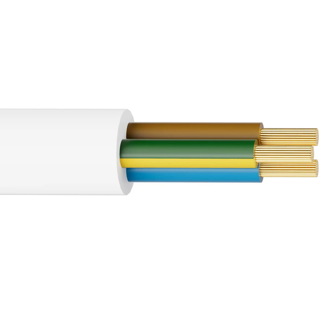 Linsheng H03Z1Z1-F 2 Core Flat Flexible Cable 300/300V Halogen-Free Low-Smoke Thermoplastic Power Cord for European Appliances