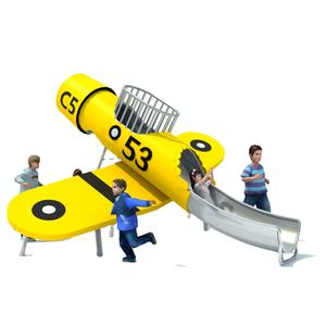 ألعاب تسلية مخصصة موضوع الطائرة الشرائح التجارية في الهواء الطلق ملعب غير القابل للصدأ - Product Image 1