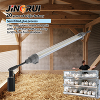 Système d'éclairage LED professionnel à spectre complet, étanche IP67, pour élevages de poules pondeuses et de poulets de chair, tubes T5 T8