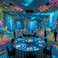 Expérience immersive cartographie de projection 3D pour la cartographie de projection immersive de musée de restaurant