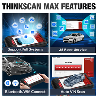 ThinkScan Max 2, Lector de Códigos de Diagnóstico Automotriz Profesional, Escáner OBD2 de Sistema Completo, Reinicio de AF DPF 28, Similar a ThinkTool Mini