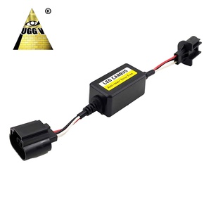 Canbus H1 H4 H7 <span class=keywords><strong>H11</strong></span> H13 9007 9004 <span class=keywords><strong>Decoder</strong></span> Anti-Ficker cablaggio resistore senza errori condensatore per lampadine a LED, confezione da 2 - Product Image 4