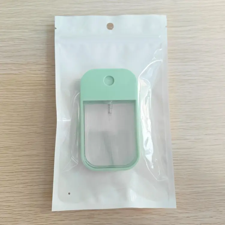 Credit Card Shape Spray Bottle Hand Sanitizer Pocket Plastic Perfume Spray Bottle With Bag