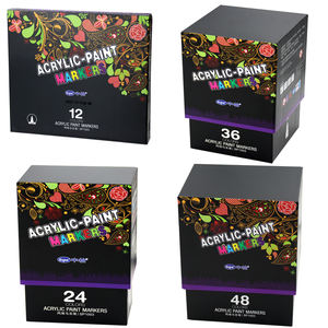 Sipa SP1003 Set <span class=keywords><strong>di</strong></span> pennarelli <span class=keywords><strong>di</strong></span> arte pittura acrilica dai colori vivaci a basso odore impermeabile per la creatività - Product Image 6