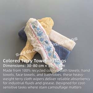 Paños de Limpieza de Algodón de Alta Calidad, Textil Mixto Industrial para Uso Automotriz, Tela Comprimida para Limpieza - Product Image 2