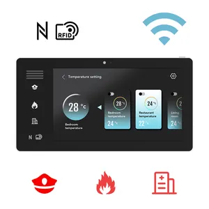 Customized 7 8 10.1 Inch Android Tablet RJ45 POE Tablet Wall Mount Touchscreen Tuya ZigBee Smart Home Fire Alarm Control Panel