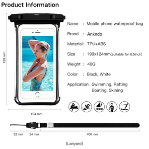 Pochette universelle <span class=keywords><strong>étanche</strong></span> pour <span class=keywords><strong>téléphone</strong></span> portable, personnalisable en PVC/TPU, idéale pour la plage, l'argent et les cartes – Vente en gros directe usine - Product Image 5