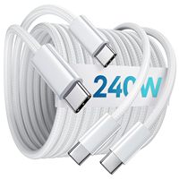Câbles USB-C vers Type-C de charge rapide PD originaux de 3,3 pieds et 6,6 pieds, en nylon durable, 1 m et 2 m, cordon de charge super rapide