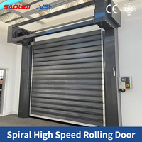 Porte spirale industrielle à grande vitesse, isolée, en alliage d'aluminium, résistante au vent, de qualité industrielle